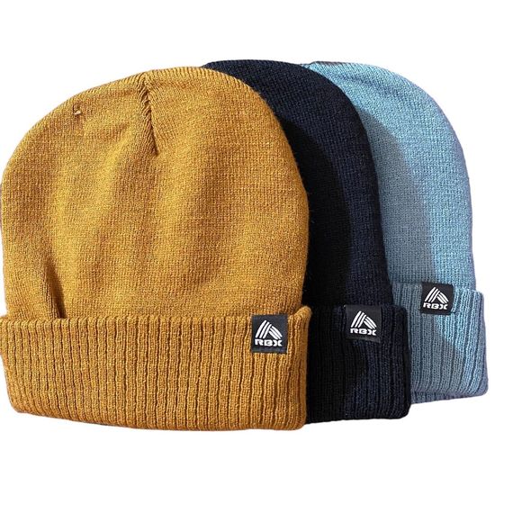 RBX Accessories - NWOT RBX Set Of Three Knit Ski Caps Beanies Gray, Black, Bronze Women’s OSFM